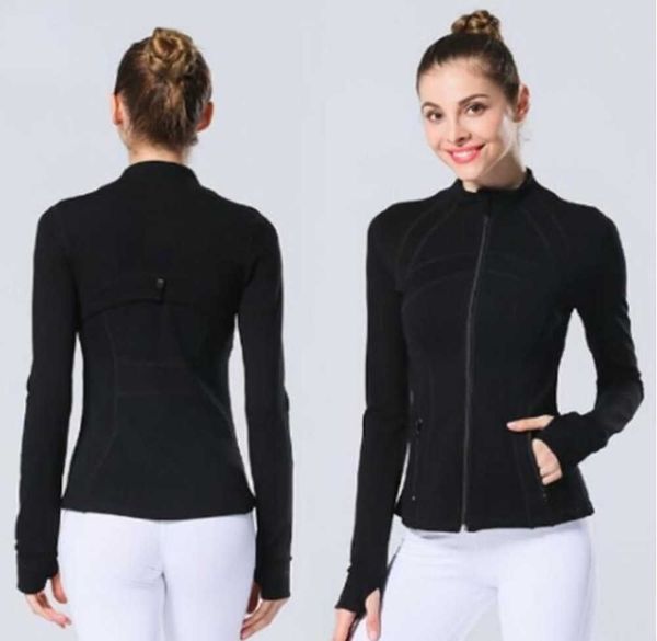 

lulus 2023 yogas jacket women yoga outfits define workout sport coat fitness jackets quick dry activewear solid zip up sweatshirt sportwear
