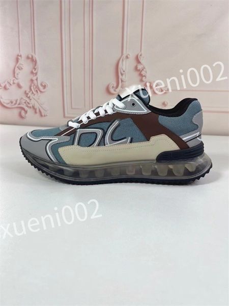 

luxurys fashion designer shoe lightweight lace-up breathable casual sneakers business leisure walking loafers, Black