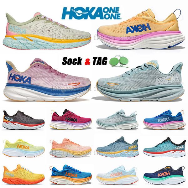 

hoka one clifton 8 9 walk shoes mens womens hokas bondi 8 pink black white grey run shoe fashion 8s movement clifton people seaweed blue cor