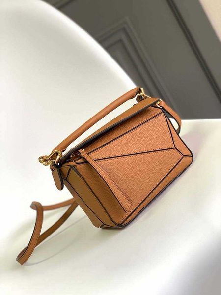 

new grain cow leather puzzle handbag high end quality shoulder bag luxury