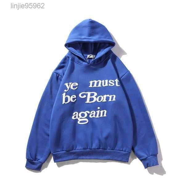 

men hoodie ye must be born again letter printed high street hip hop hoodies color hooded sweatshirt 23t4n{category}, Black