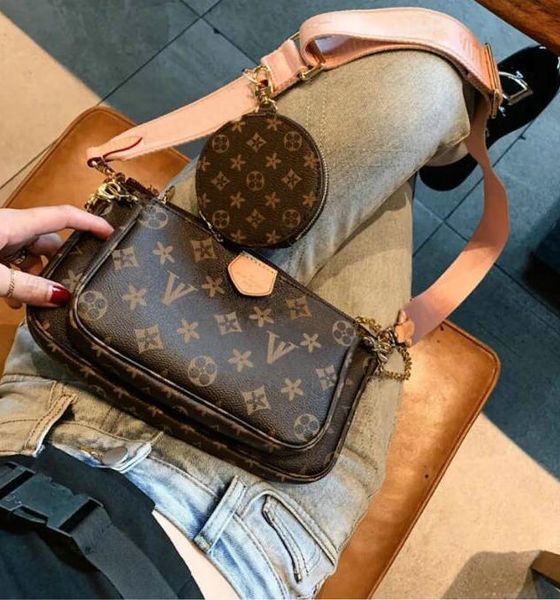 

multi pochette accessoires wallet mini purses designer bag woman handbag shoulder bags 1v purse crossbody bag., Silver