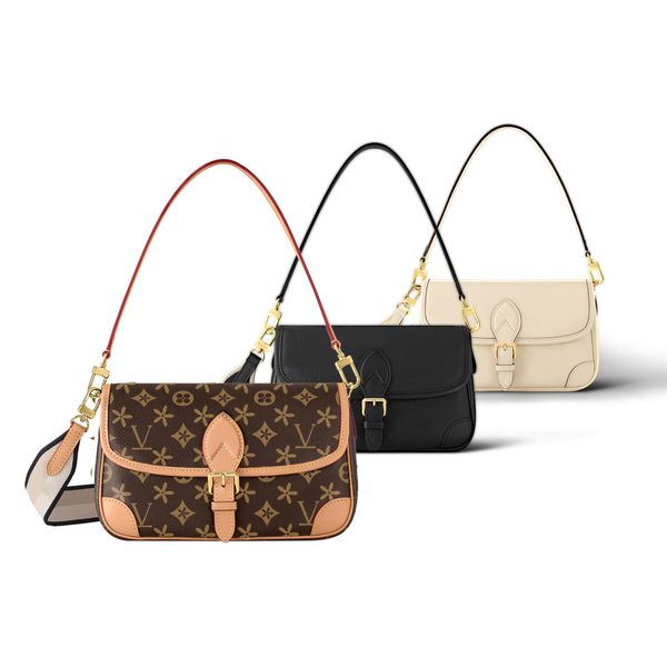 

7a quality m45985 m46386 diane handbag underarm shoulder bag strap womens mens designer pochette clutch bag luxurys lady classic flap pochet