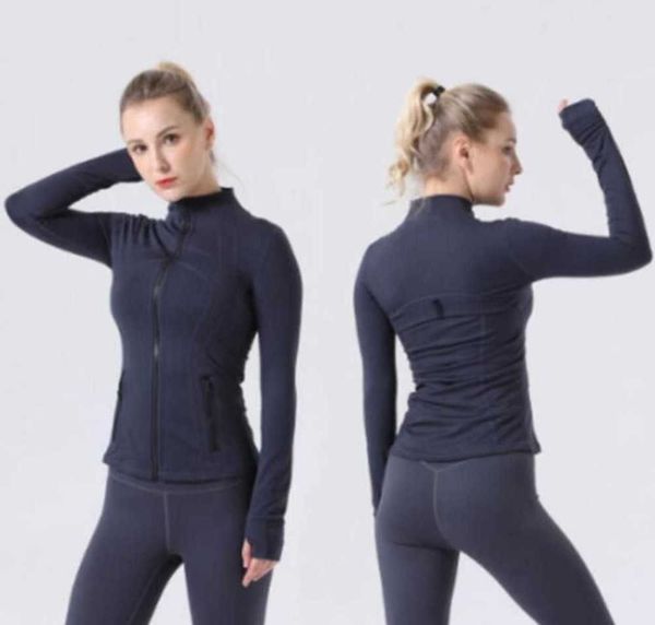 

lulus 2023 yogas jacket women yoga outfits define workout sport coat fitness jackets quick dry activewear solid zip up sweatshirt wear sellj