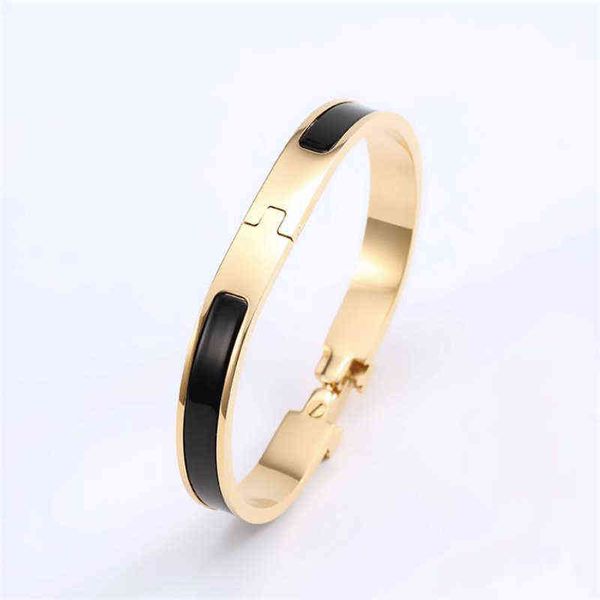 

bangles for women silver bracelet cjeweler designer jewelry rose gold silver titanium steel love bangle thin gold bangles fashion cuff brace, Black