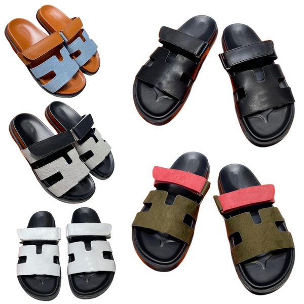 

slippers sandals women's slippers designer slippers vintage suede leather shoes comfortable soft shoes, Black