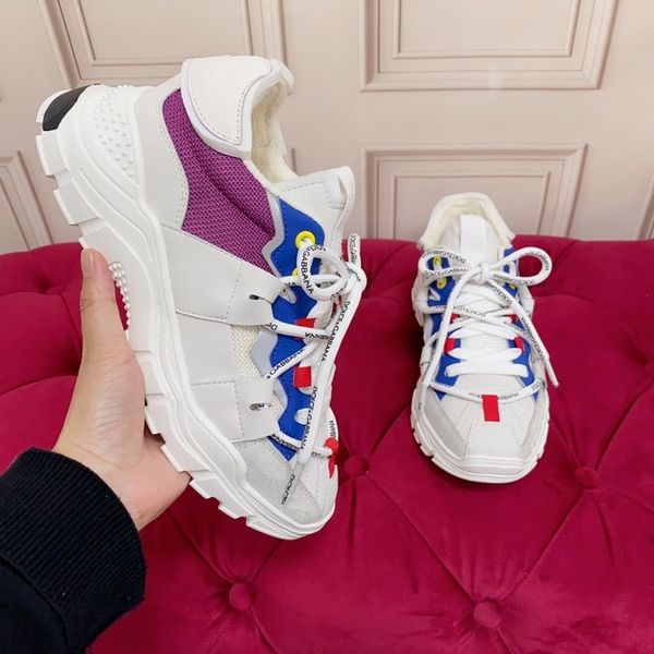 

new women classics brand casual shoes leather lace-up sneaker running trainers letters shoes flat printed gym sneakers, Red;white