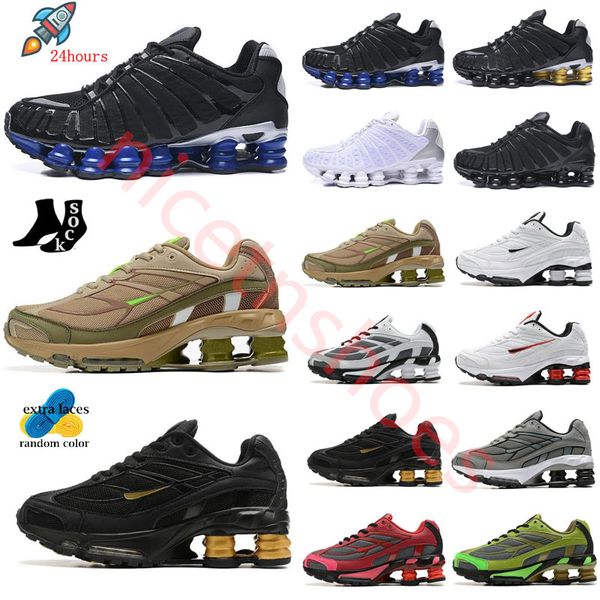 

2023 shoxes running shoes men metallic hematite dark grey triple black white silver royal blue speed red men outdoor sports trainer silver s