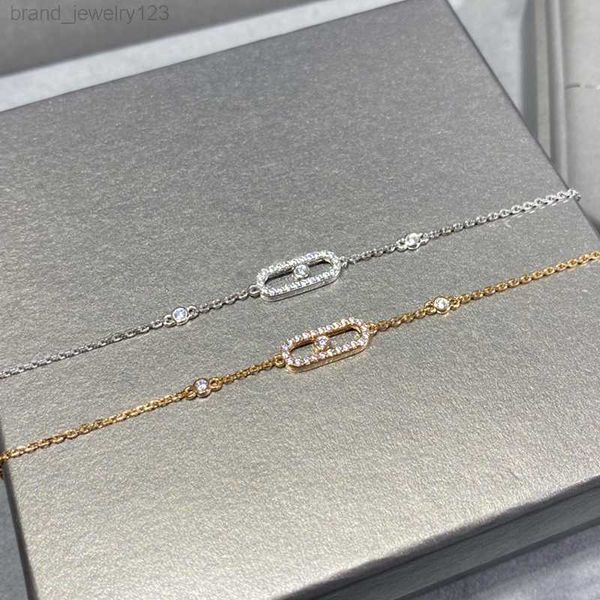 

2023 new french original luxury brand fashion jewelry classic couples the diamond bracelet in s925 sterling silver holiday gifts, Black