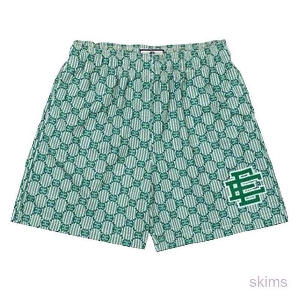 

eric emanuel summer style casual printed shorts quick dry gym sports basketball beach shorts polyester for men, White;black