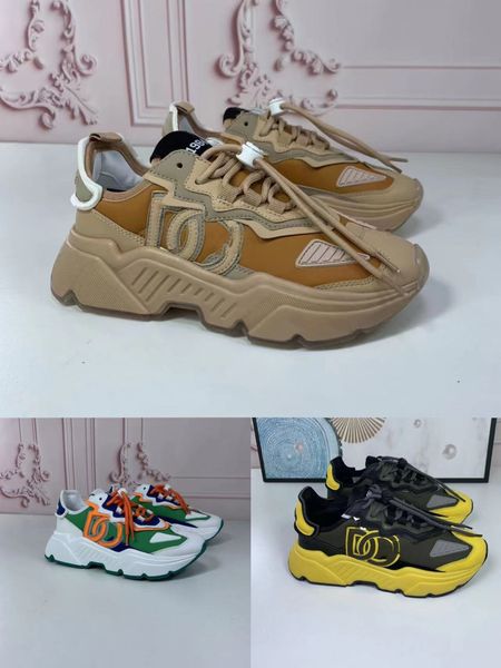

with box 2023 designer brand mens womens retro casual shoes airmaster lace up patch work platfrom sneakers classic outdoor running sports dg, Black
