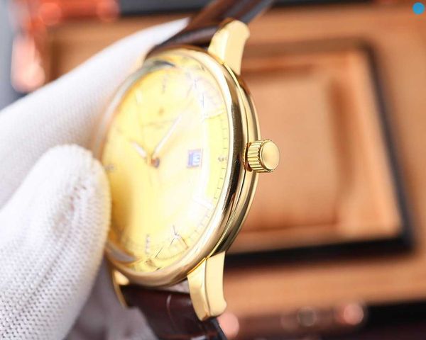 

formal classic luxury wrist watches v c luxu 40mm 9015 movement concise steady first-choice gift iced out movement watch diamond 5p, Slivery;brown