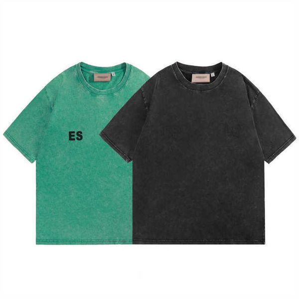 

2023 summer mens essent tshirts essentails shirts tee letter print t shirt women cotton fashion casual essentiel short sleeve street wear w1, White;black