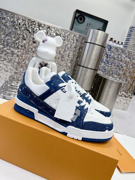 

2023 boots sneakers casual shoes luxury mixed-material space leather mesh breathable 0607, Black