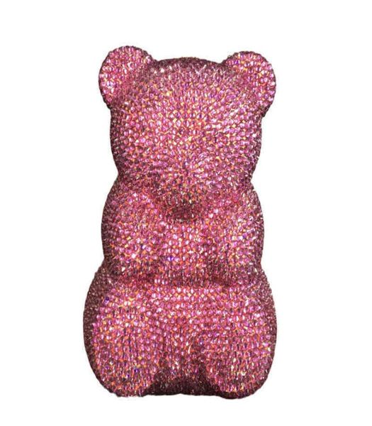

wholal handmade bling rhintone clutch evening bag for formal party diamond small gummy bear clutch dinner purse5253514