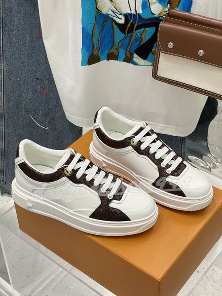 

trainers designer shoes women sneakers genuine leather since luxury time out casual shoes, Black