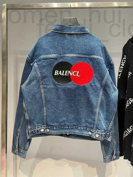 

men's jackets designer cowboy hole paris band men's and women's denim jacket ldj7 6h30, Black;brown