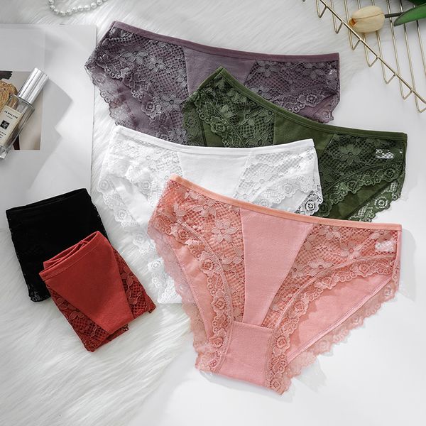 

6 colors mixed color ladies lingeries panties seamless underwear panties cotton panties for women ladies panties underwear l1109, Black;pink