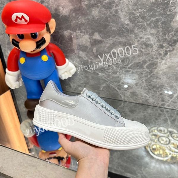 

2023new designer quality classics flat sneaker casual shoes leather white letter overlays fashion platfnorm sneakers, Black