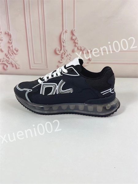 

new fashion designer shoe lightweight lace-up breathable casual sneakers business leisure walking loafers, Black