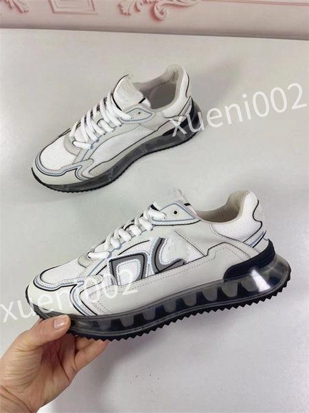 

2023 luxurys fashion designer shoes lightweight lace-up breathable casual sneakers business leisure walking loafers, Black