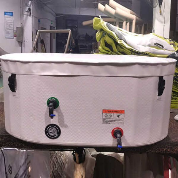 

new dwf 132/196cm 1-2 person ice bath tub inflatable outdoor portable cold plunge ice baths recovery