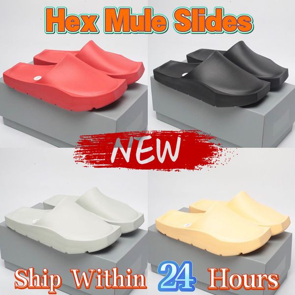 

designer sandals men women hex mule slides celestial gold eilish black light silver university red rubber slippers runners pantoufle mules m