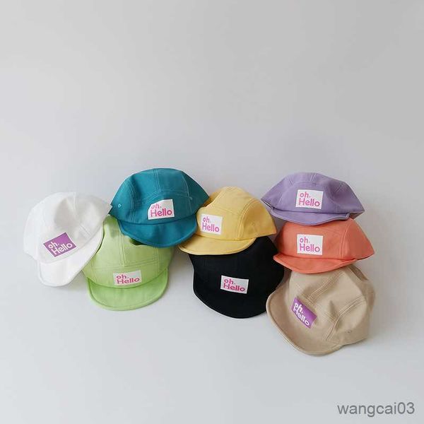

caps hats spring summer baby hats kids boys girls outdoor sun hats cotton autumn peaked cap, Yellow