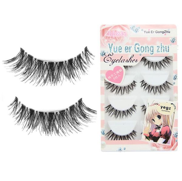 

wholestylish japan style girls 5 pairlot crisscross charming false eyelashes lashes voluminous eye lashes for women1098281