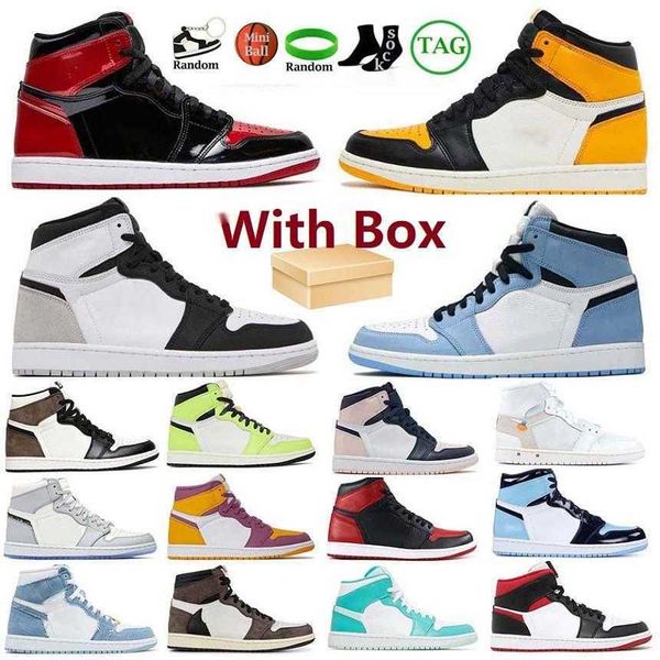 

jumpman 1 running shoes basketball shoes sports sneakers trainers university blue hyper royal patent panda dark mocha bred 1s shadow unc smo