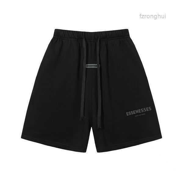 

ess fashion design shorts men's sports loose fit cotton plush 1 cnej, White;black