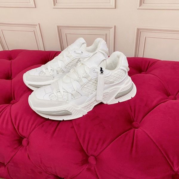 

mens classics brand casual shoes leather lace-up sneaker running trainers letters shoes flat printed gym sneakers, Red;white