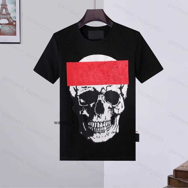 

phillip plain men designer pp skull diamond t shirt short sleeve dollar brown bear brand tee o-neck skulls tshirt tees 1 zb2y 15 itxc, White;black