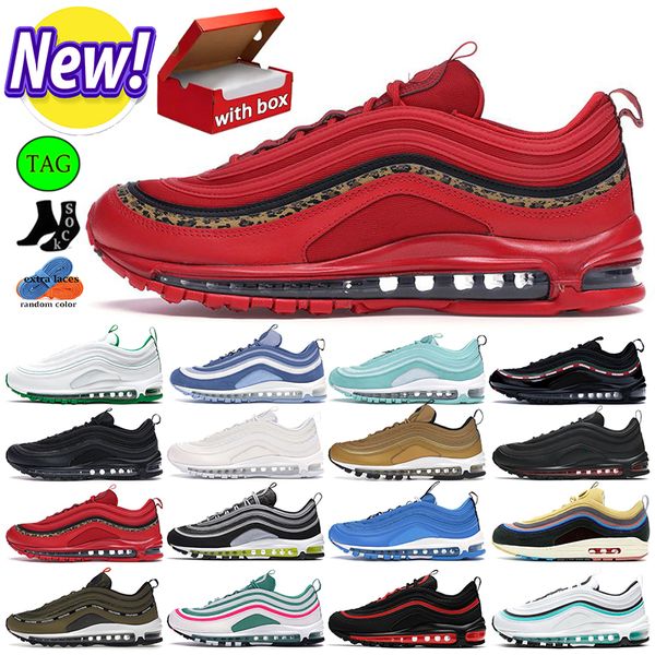 

with box cushion running shoes men women triple black white leopard pack red green beach black volt bred metallic og mens trainers outdoor s