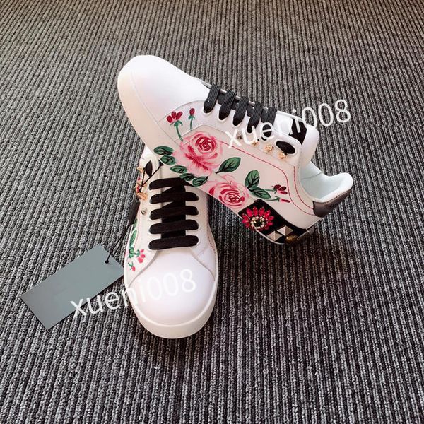 

new men classics brand casual shoes leather lace-up sneaker running trainers letters shoes flat printed sneakers2023, Red;white