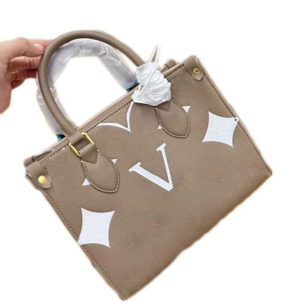 

luxurys designers bag handbags women messenger bags handbag sac plat monograms embossing onthego small tote shoulder crossbody bag wallet ba
