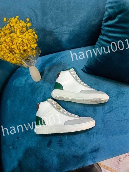 

new luxury fashion designer sneaker shoes men women lace-up leather casual flats outdoor comfortable skateboard sports shoes, Black