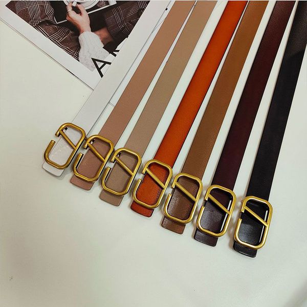 

mens belts for women designer classic solid color gold letter luxury designers belt vintage pin needle buckle belts 9 colors width 3 cm size, Black;brown