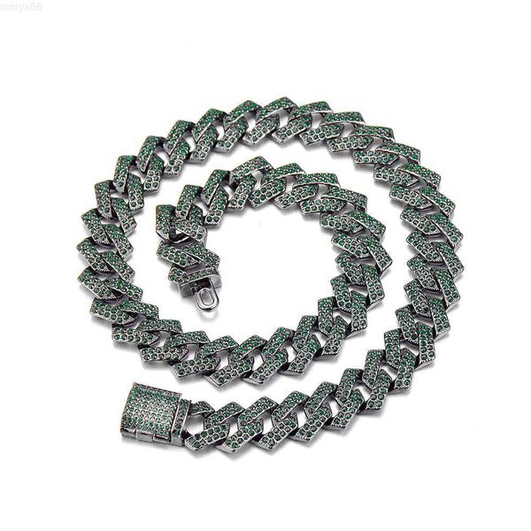 

luxury jewellery hip hop micro pave iced out thick chunky heavy curb cuban link chains bracelet necklace/, Silver