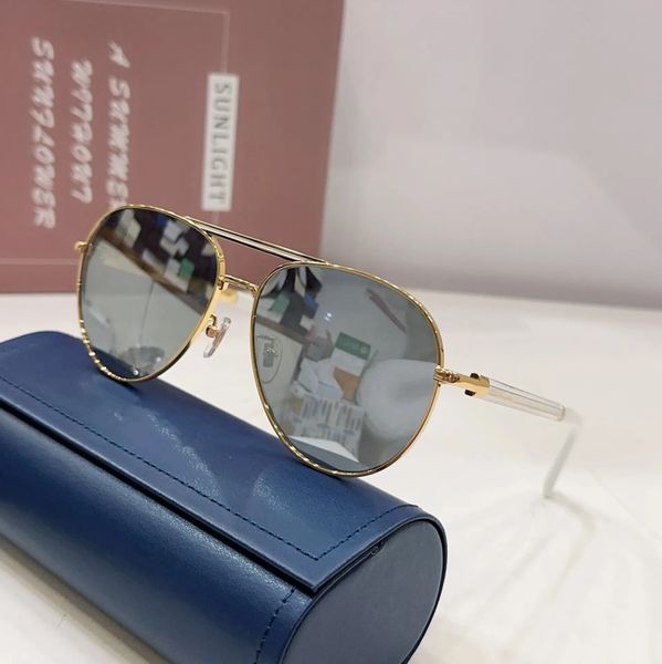 

new classic polarized sunglasses men and women designers luxury brands alloy metal high-definition tempered glass lenses vintage glasses sun, White;black