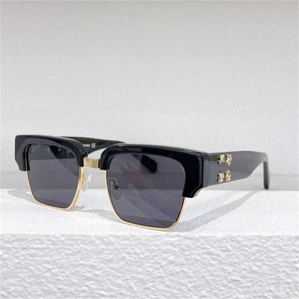 

off fashion w sunglasses chaopai half frame whiteins net red fashion hip-hop off personality oeri018, White;black