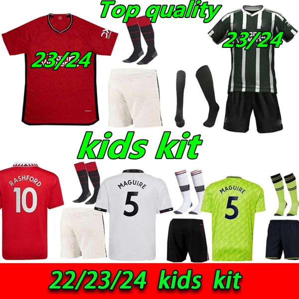 

22 23 24 antony soccer jerseys rashford 2023 2024 sancho b. fernandes united football shirt camiseta kids kit football jersey sets, Black