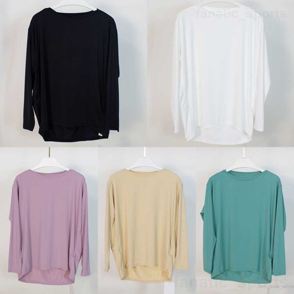 

woman yogas t-shirts cover long sleeve loose tee shirt smock perfectly oversized sports t-shirts dustcoat define bodybuilding swiftly tech, White;red