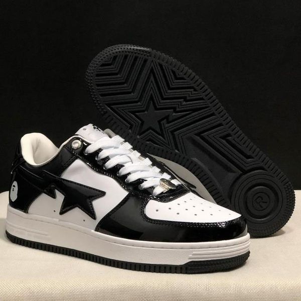 

men's and women's bapesta camouflage low-sneaker designer bapesta casual shoes women's sta sk8 skateboard outdoor running sho, Black