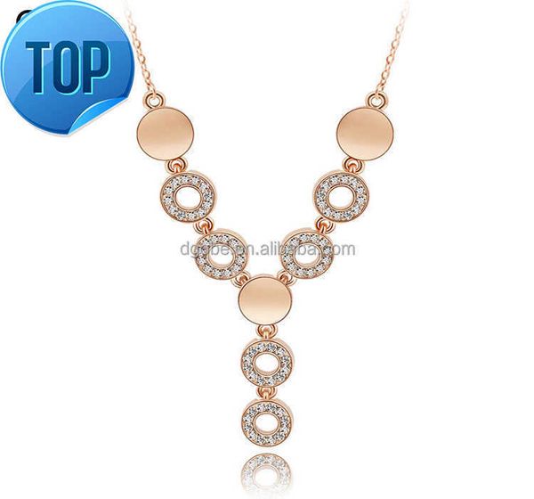 

obe brand fashion flowers full drill lady exaggerated retro necklace jewlery necklace wholesale lastest necklace, Silver