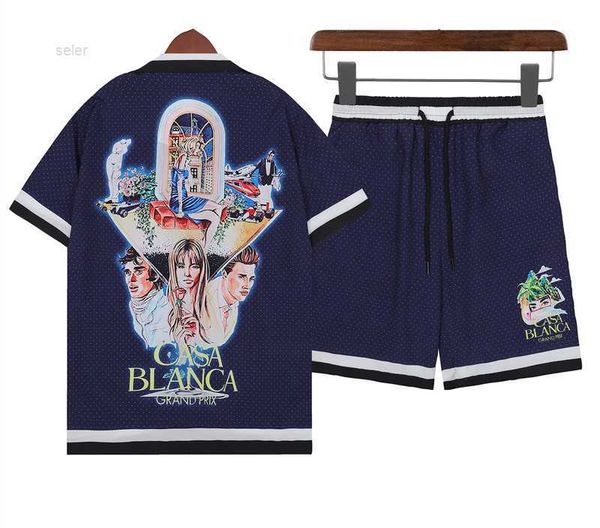 

new men shirts lucid dreams island scenery color temperament satin short sleeve shirt variety rznh, Gray