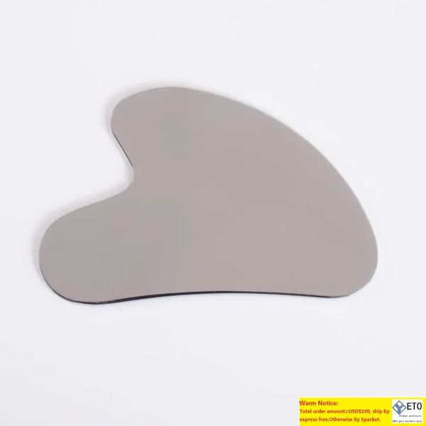 

custom stainless steel gua sha scraping massage tool for face neck skincare facial guasha board metal tighten beauty health