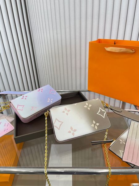 

mt classic fashion 3pieces set high qulity designer bag womens handbags embossing felicie pochette crossbody fashion handbag shoulder female