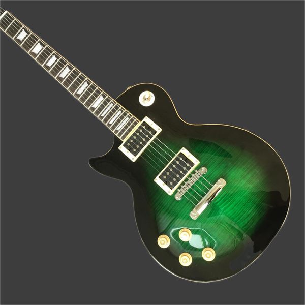 

green custom left electric guitar, factory custom store, new258456