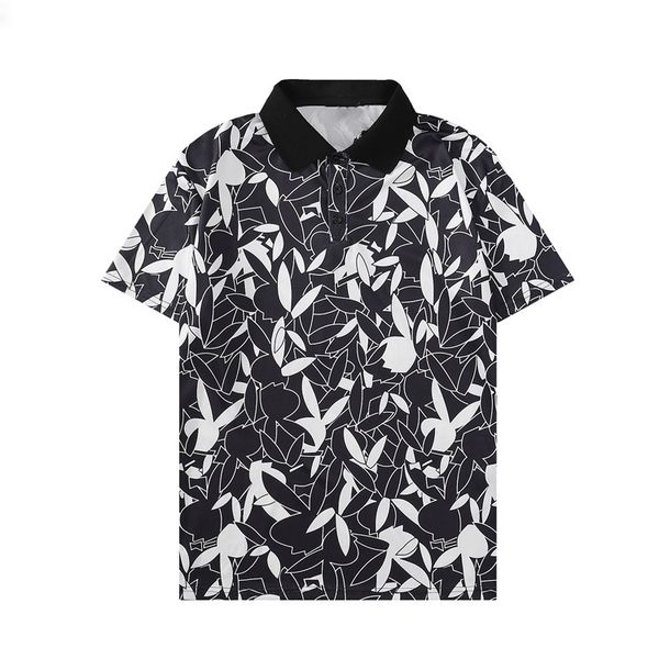 

designer polo shirts men luxury polos casual mens t shirt snake bee letter print embroidery fashion high street man tee rn14, White;black